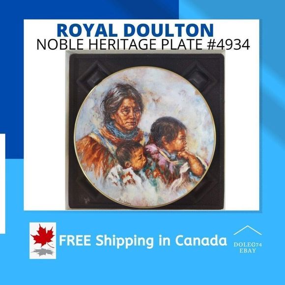 COLLECTOR PLATE BY LISETTE DE WINNE ROYAL DOULTON NOBLE HERITAGE #4934 - Picture 7 of 7